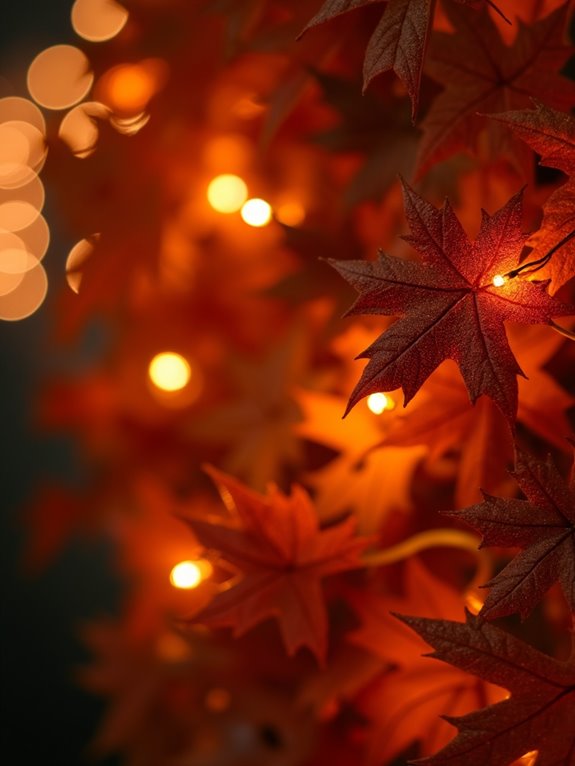 autumn themed decorative garland