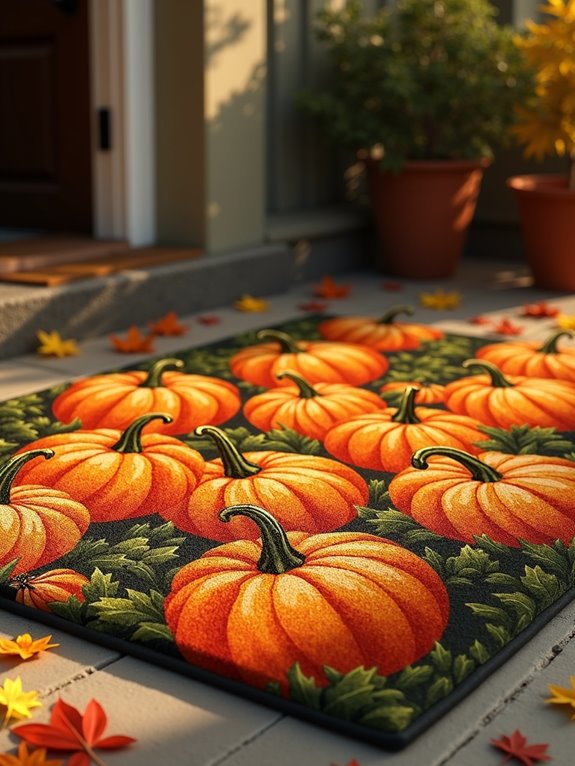 autumn themed welcoming doormat
