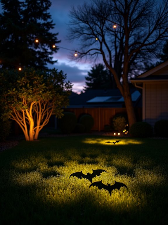 bat silhouette outdoor decorations