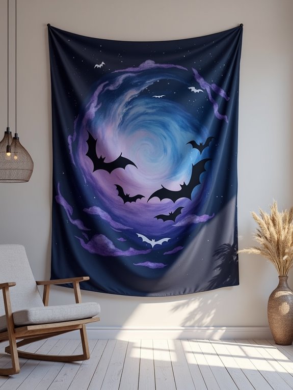 bat themed wall decor