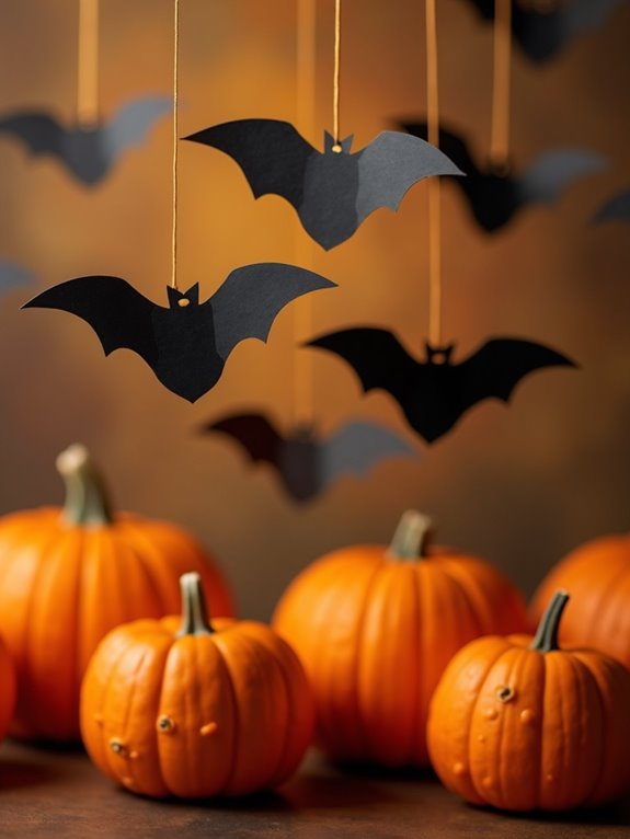 bats and pumpkins delightfully combine