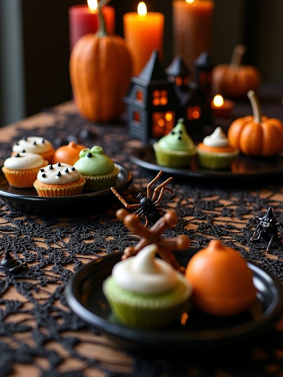 bewitching halloween dessert display
