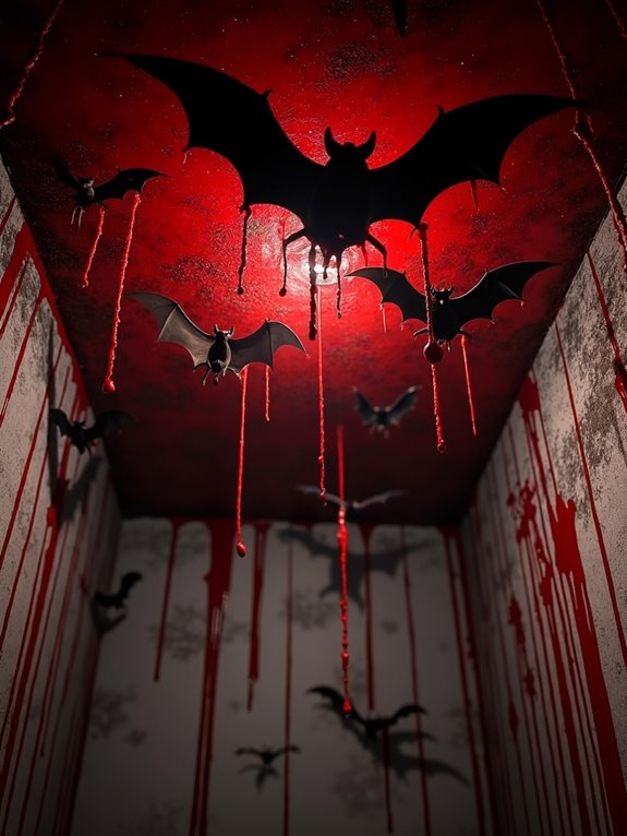 blood splatter ceiling decor