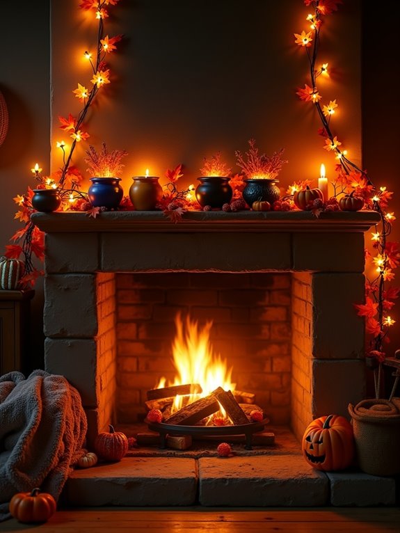 bubbling cauldron halloween display