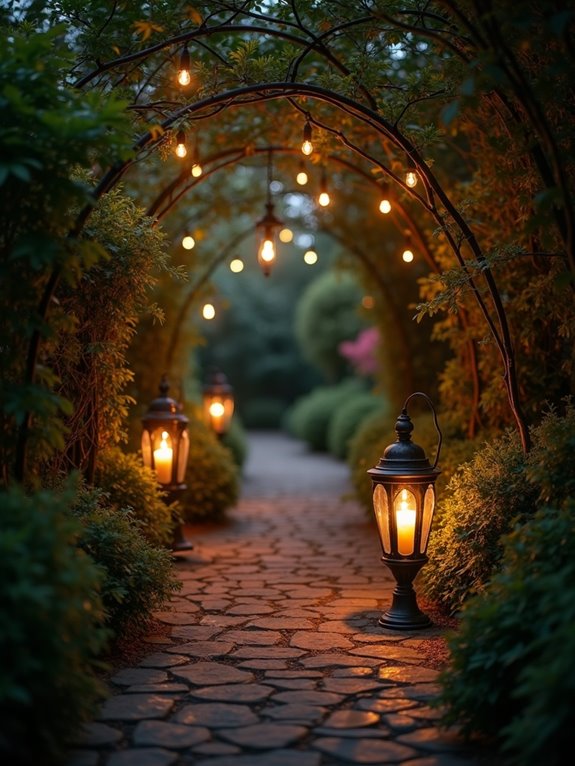 candlelit pathways evoke nostalgia
