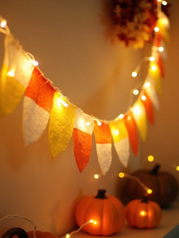 candy corn garland craft