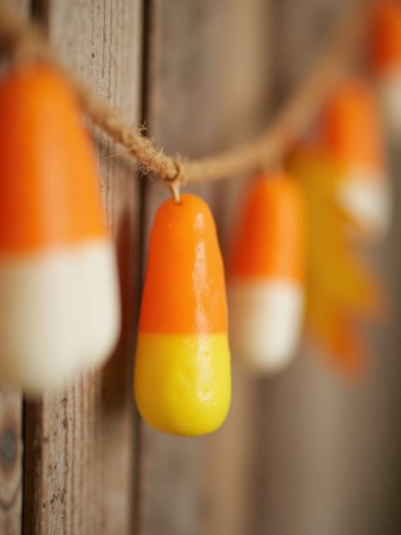 candy corn garland diy