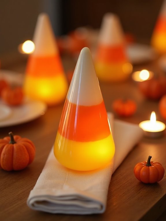 candy corn halloween decor