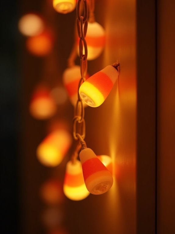 candy corn halloween lights