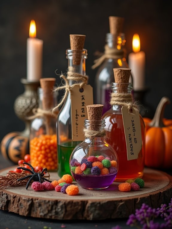 candy filled potion bottles