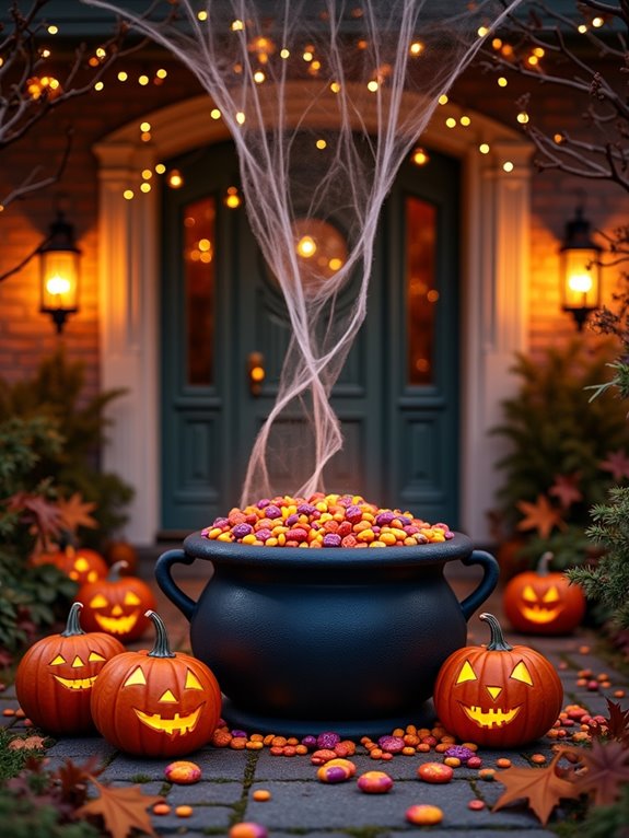 cauldron filled with treats