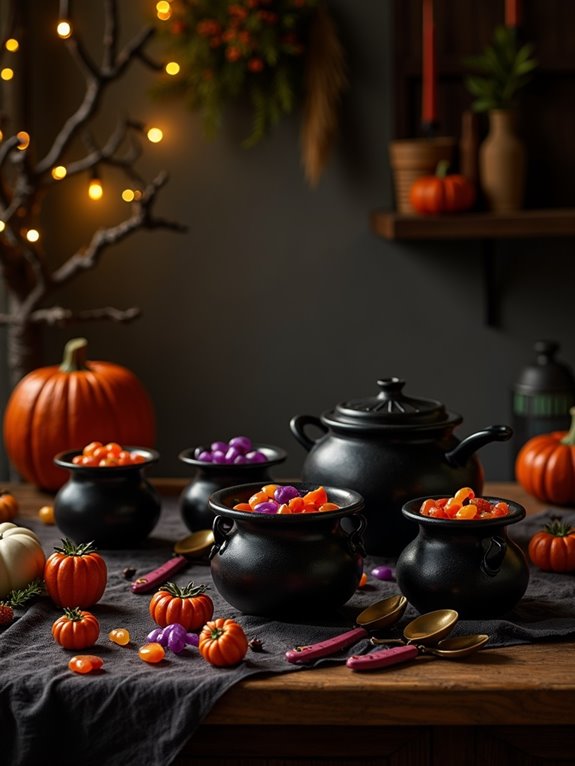 cauldron themed kitchen cookware