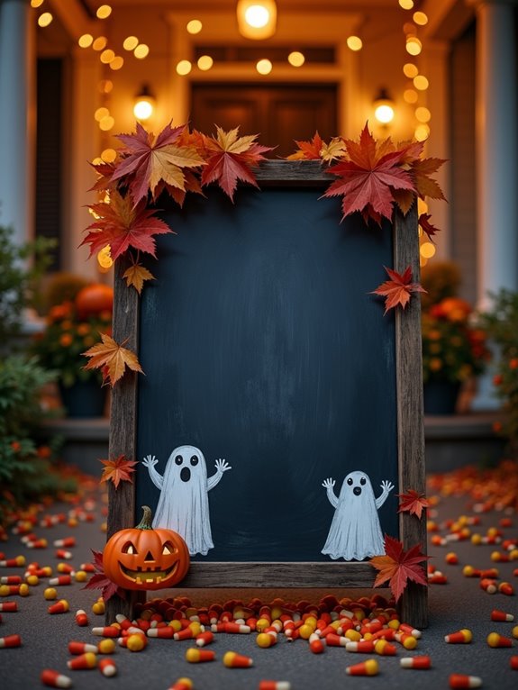 chalkboard halloween sign craft