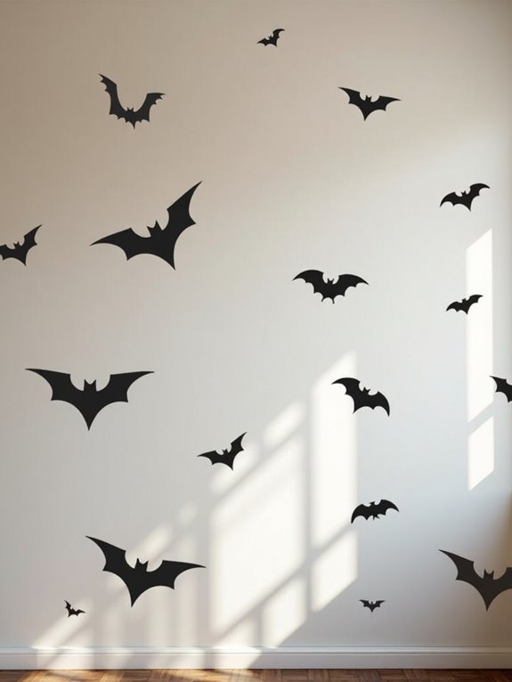 charming bat wall decor
