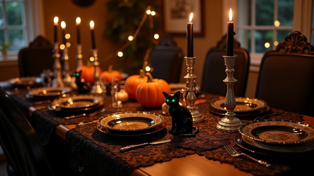 charming black cat decor