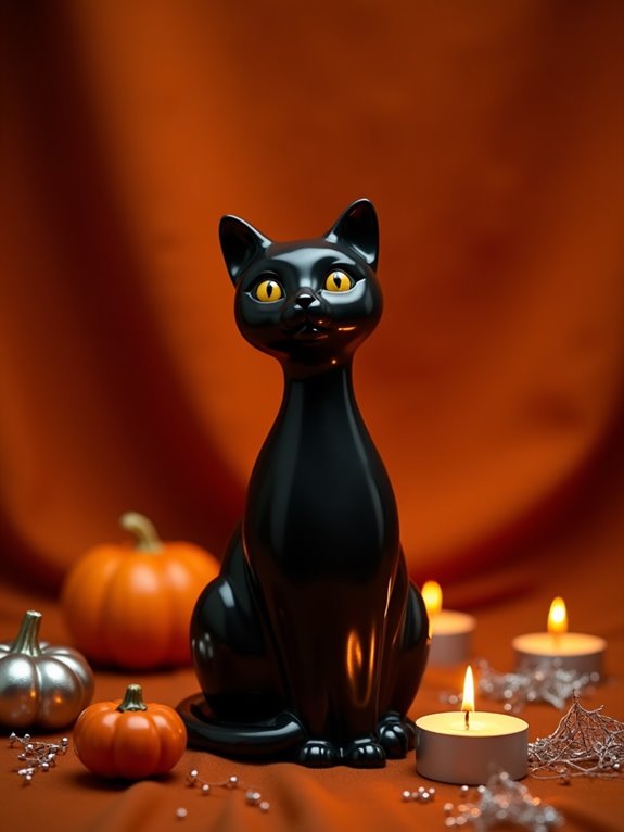 charming black cat dispensers