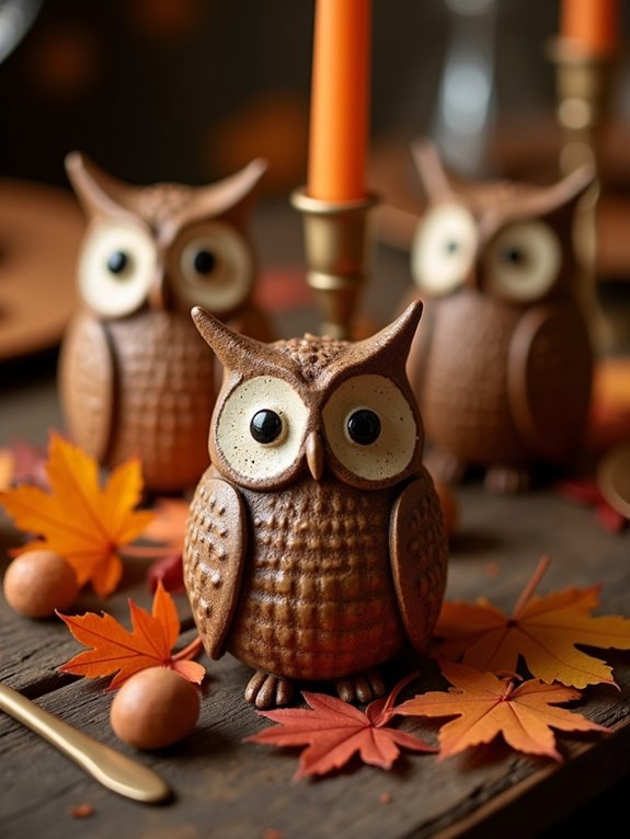 charming owl napkin holders