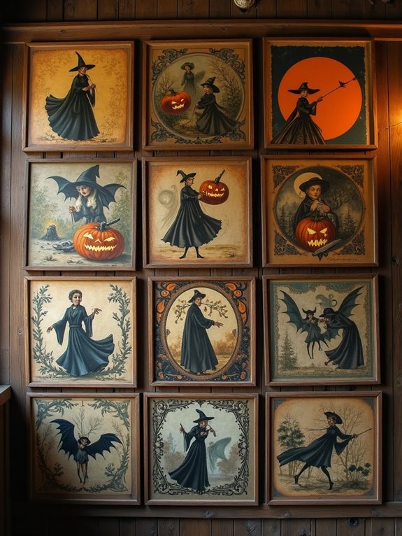 charming retro halloween decor