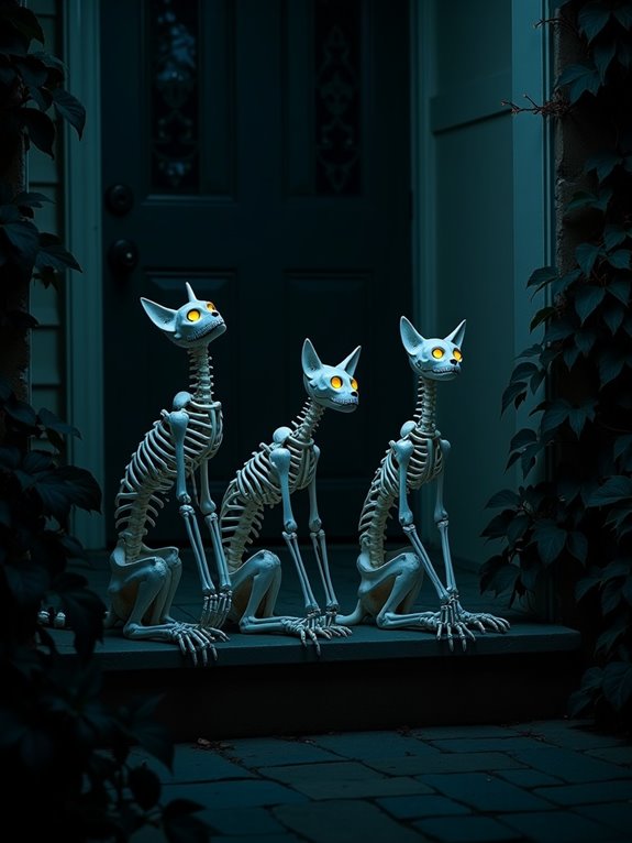 charming spooky skeleton decorations