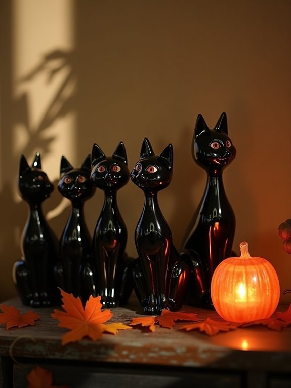 charming vintage black cat collectibles