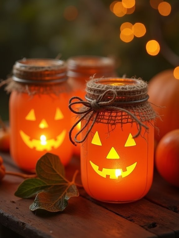 charming vintage pumpkin luminaries