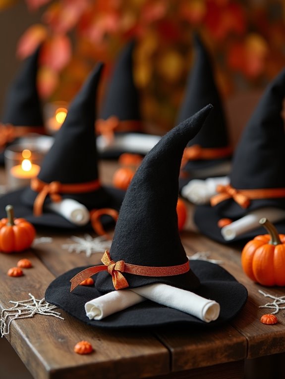charming witch hat napkin holders