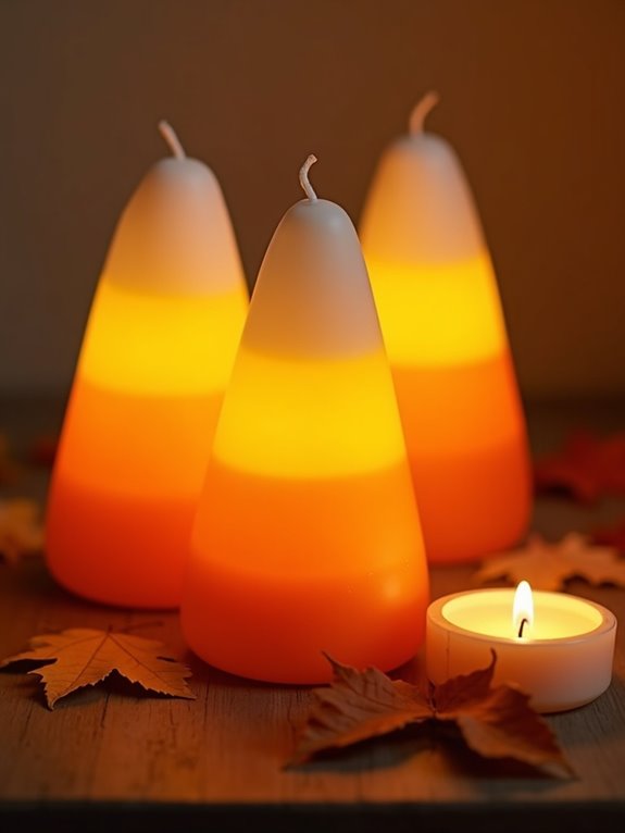 cheerful halloween candle holders