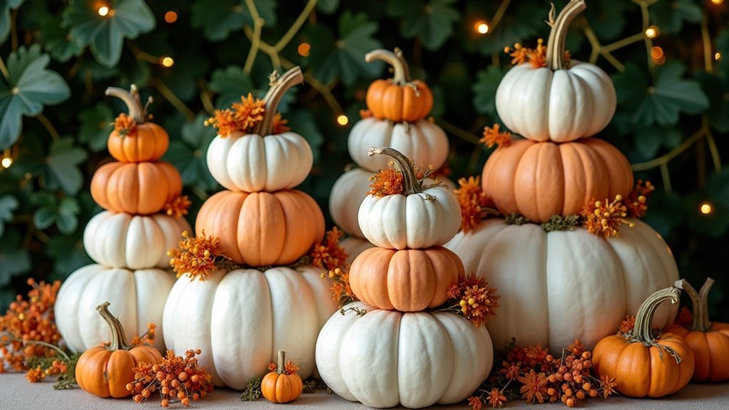 chic pumpkin topiary decor
