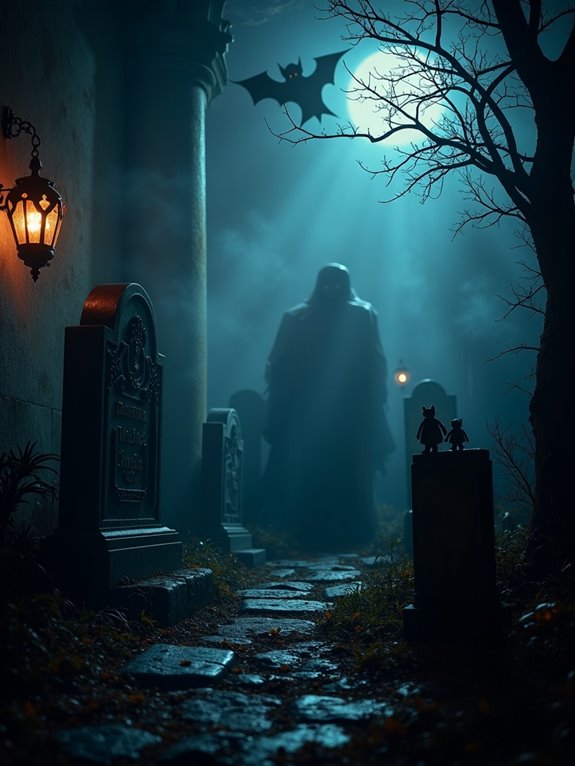 chilling graveyard scene decorations