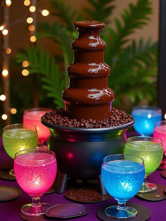 chocolate fountain dipping delight
