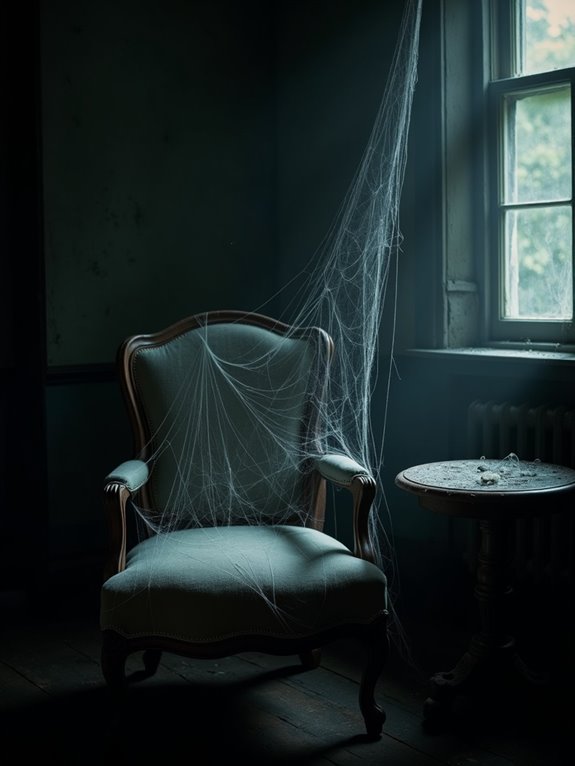 cobwebbed furniture for haunting