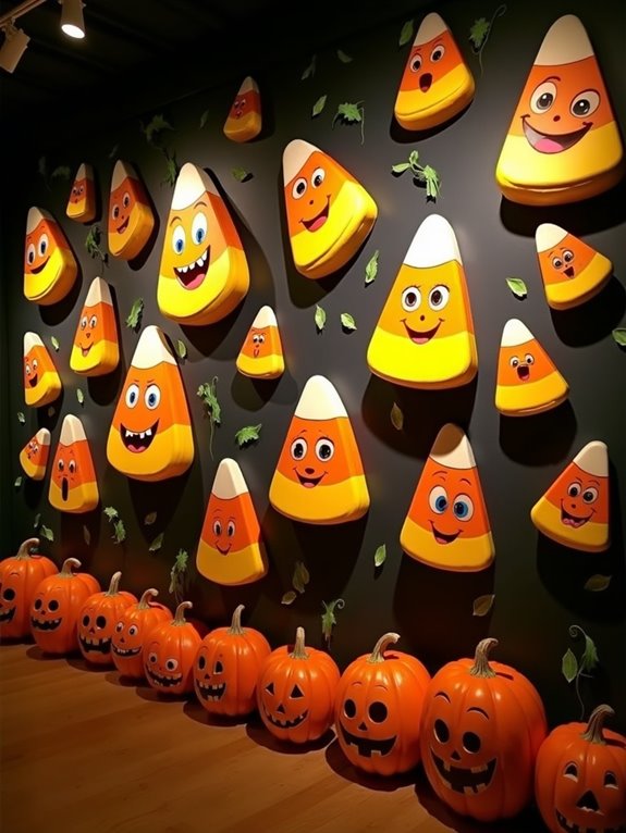 colorful candy corn crafts