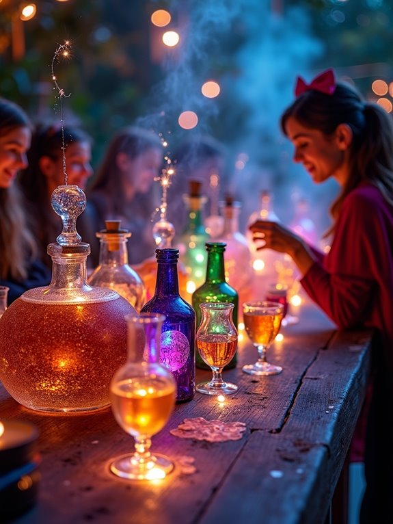 colorful effervescent drink experience