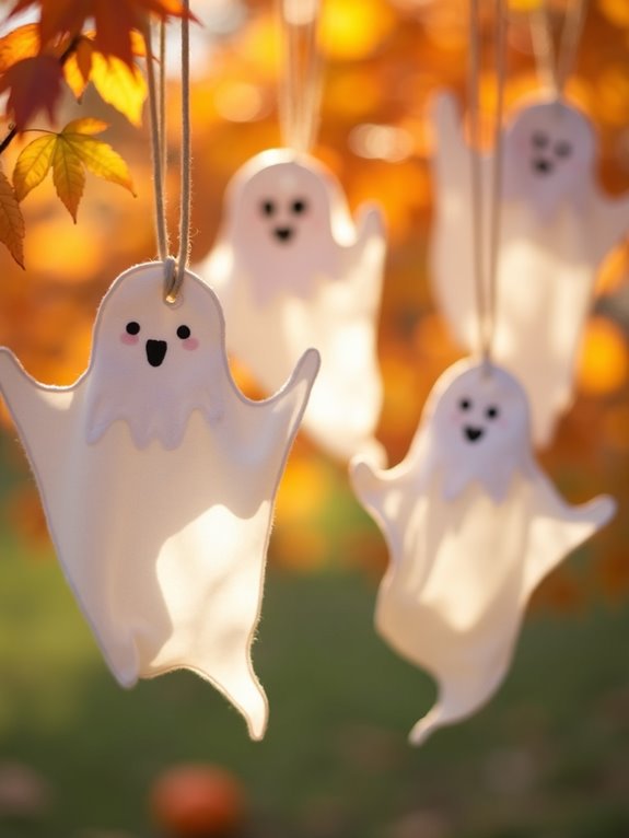 colorful ghost decoration project