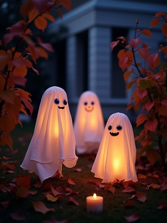 colorful ghost lantern decorations