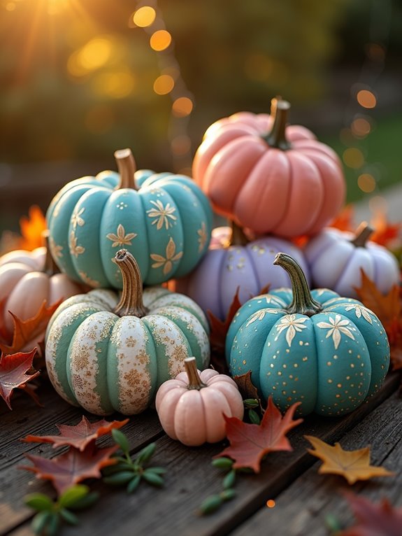 colorful pumpkin painting ideas