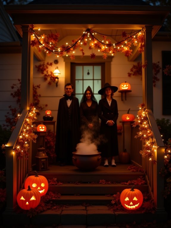 costumed characters create atmosphere