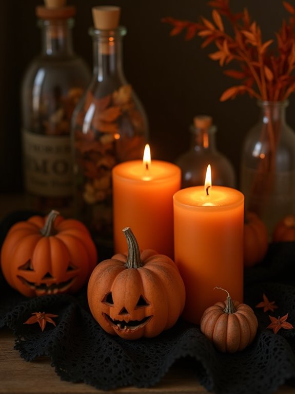 cozy autumn candle ambiance