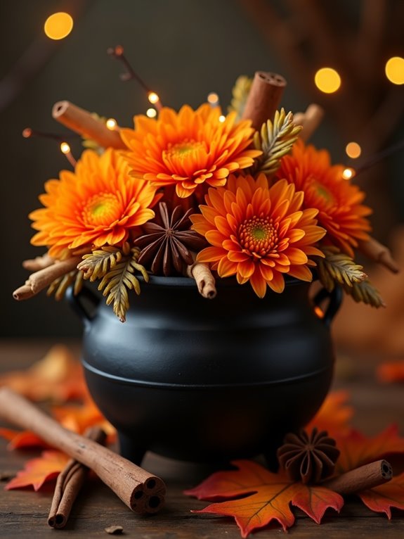 cozy autumn floral arrangement