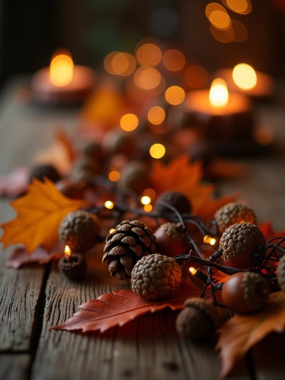 cozy autumn garland decor