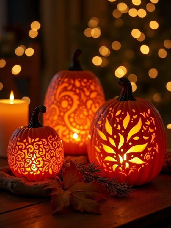 cozy autumn pumpkin glow