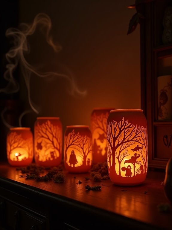 cozy pumpkin spice lanterns