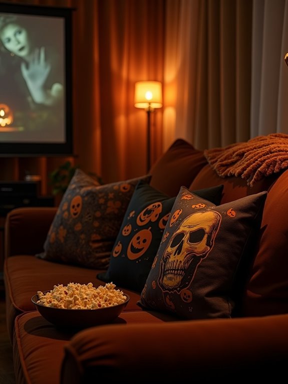 cozy scary movie night