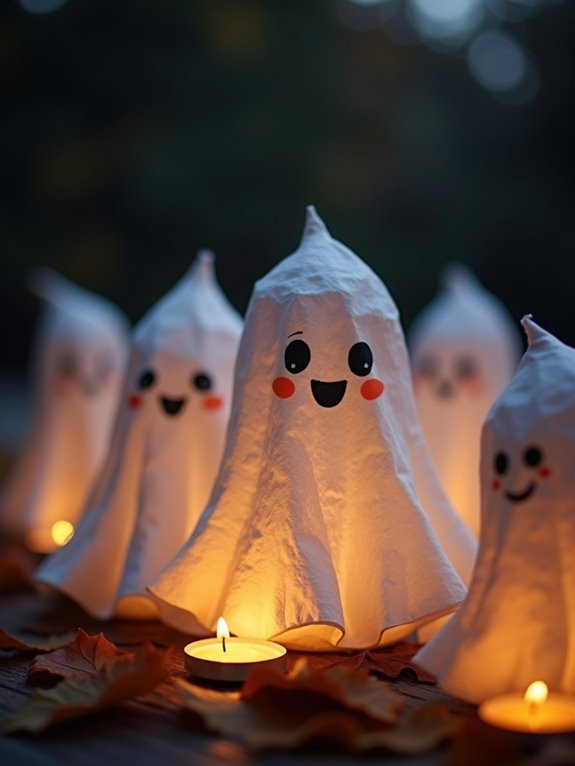 craft paper mache ghosts