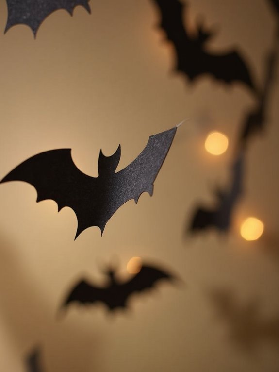 creative diy bat garlands