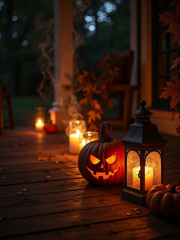 creepy candle halloween decor