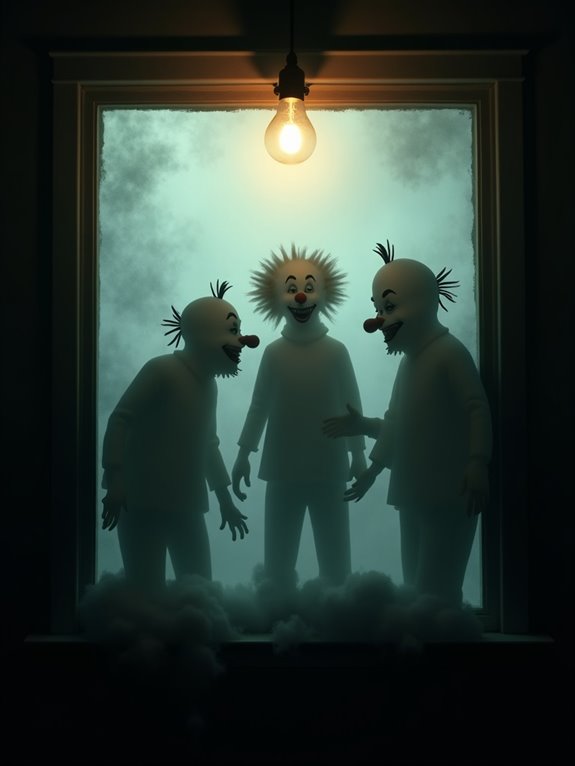 creepy circus clowns haunt