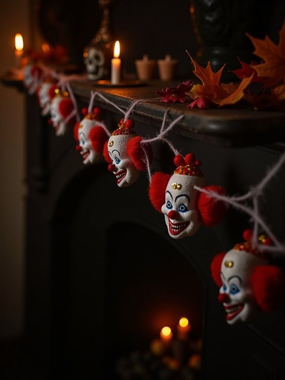 creepy clown party decoration
