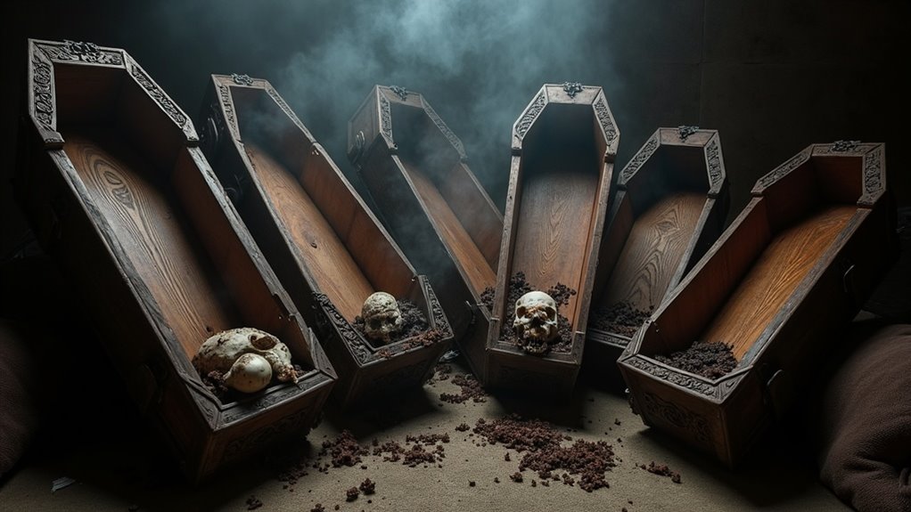 creepy diy coffin decorations