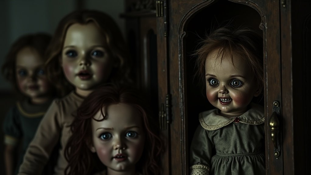 creepy doll decorations galore